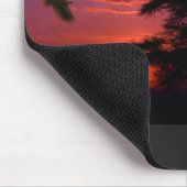 Serengeti Sonnenuntergang Mousepad (Ecke)