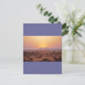 Serengeti Sonnenuntergang Postkarte (Stehend Vorderseite)