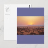 Serengeti Sonnenuntergang Postkarte (Vorne/Hinten)