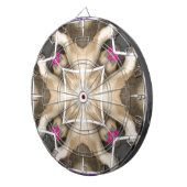 Serengeti Splendor: Vibrant Animal Hide Artistry Dartscheibe (Vorderseite rechts)