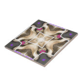 Serengeti Splendor: Vibrant Animal Hide Artistry Fliese (Seite)