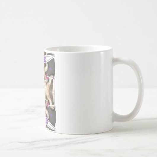Serengeti Splendor: Vibrant Animal Hide Artistry Kaffeetasse (Rechts)