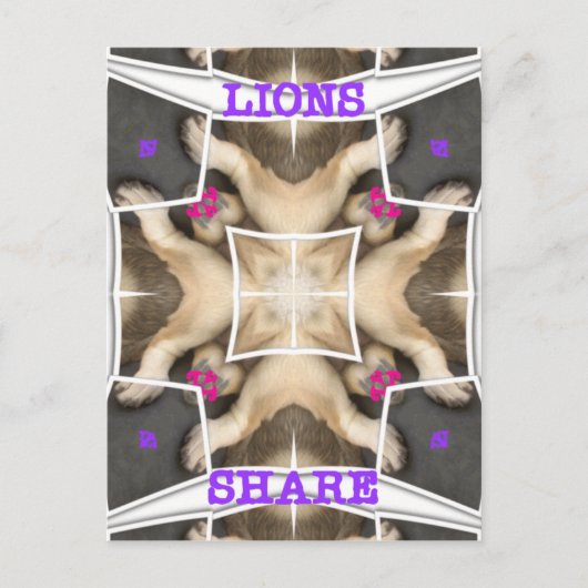 Serengeti Splendor: Vibrant Animal Hide Artistry Postkarte (Vorderseite)