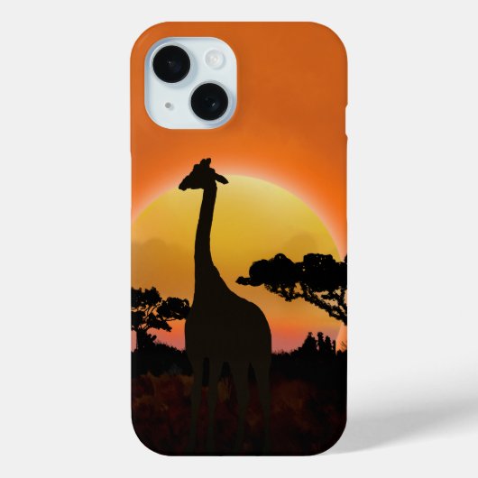 Serengeti Sunset Giraffe | Safari wild Case-Mate iPhone Hülle (Rückseite)