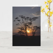 Serengeti Sunset Karte (Gelbe Blume)