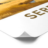 Serengeti Tansania Travel Print Poster (Ecke)