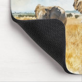 Serengetti Elephants Mousepad (Ecke)