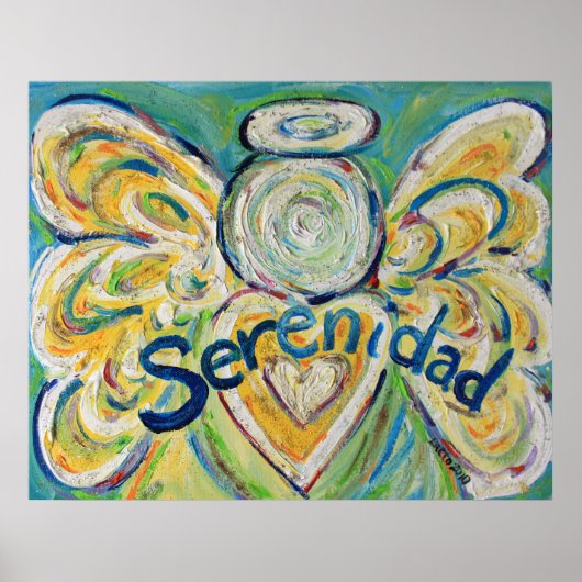 Serenidad Angel Art Poster Prints (Vorne)