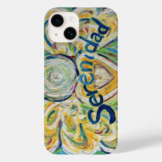 Serenidad Angel Word Art Custom iPhone Case (Rückseite)