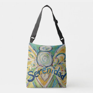 Serenidad Angel Word Art Pursuit Cross Body Bag Tragetaschen Mit Langen Trägern