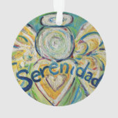 Serenidad Angel Word Kunst, Dichtung und Musik Ornament (Rückseite)