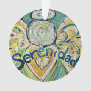 Serenidad Angel Word Kunst, Dichtung und Musik Ornament
