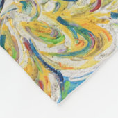 Serenidad Guardian Angel Art Custom Fleece Blanket (Ecke)