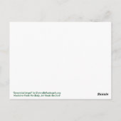 Serenidad Word Inspiration Angel Postcard Postkarte (Rückseite)