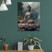Serenität des Lotus-Buddha Poster