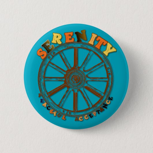 SERENITÄT - FRIEDLICHE AKZEPTANZ BUTTON (Vorderseite)