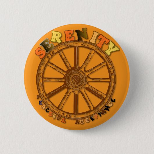 SERENITÄT - FRIEDLICHE AKZEPTANZ BUTTON (Vorderseite)