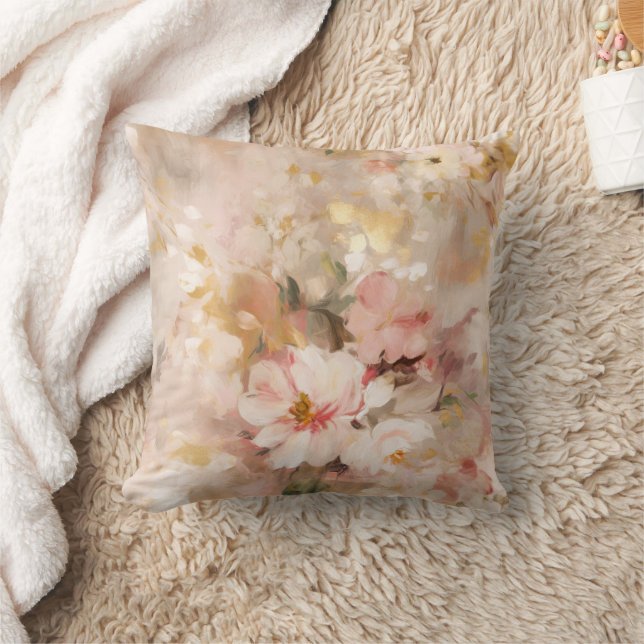 Serenity Abstrakt Floral Kissen (Decke)