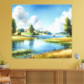 Serenity am See Leinwanddruck (Insitu (Wohnzimmer))