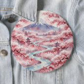 Serenity Among Cherry Blossoms Button (Beispiel)
