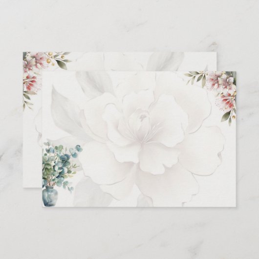 Serenity Basic Blank Recicard Begleitkarte (Vorne/Hinten)