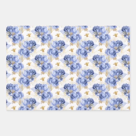 Serenity Bee Pattern Geschenkpapier Set (Vorderseite)