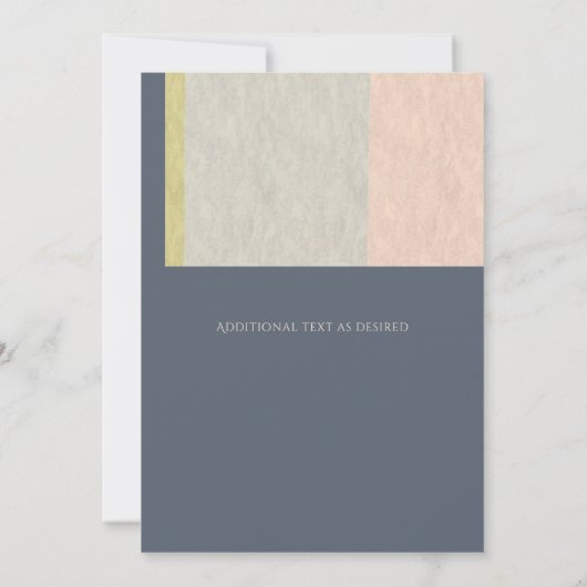 Serenity Bites Typografy Brautparty Modern Einladung (Rückseite)