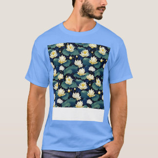 Serenity Blooms Zeitloses Lotus Blume Muster 7 T-Shirt