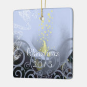 Serenity Blue Calla Lily Keramikornament (Links)