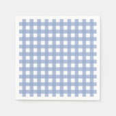 Serenity Blue Gingham Serviette (Vorderseite)