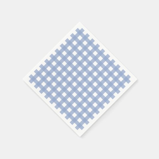Serenity Blue Gingham Serviette (Ecke)