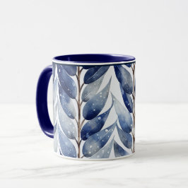 Serenity Blue Leaf Tasse