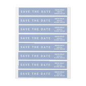 Serenity Blue Modern Save the Date (Bogen)