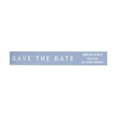 Serenity Blue Modern Save the Date (Person)