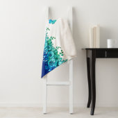 Serenity Blue Petal Sherpa Throw Sherpadecke (Beispiel)