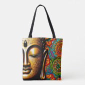 Serenity Buddha Tote Bag Tasche (Rückseite)