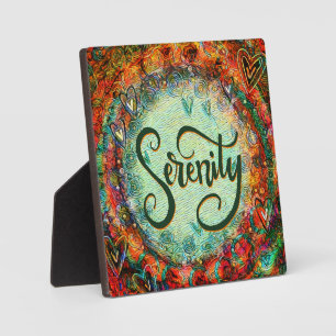 Serenity Colorful Hübsch Inspirivity Easel Fotoplatte