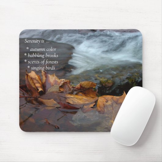 Serenity Creek Blätter Mousepad (Mit Mouse)