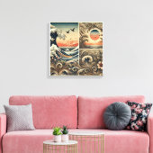 Serenity des Meeres Leinwanddruck Wandkunst (Insitu (Wohnzimmer))