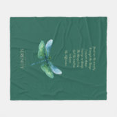 Serenity Dragonfly Fleecedecke (Vorderseite (Horizontal))