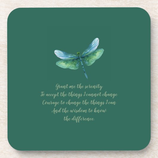 Serenity Dragonfly Getränkeuntersetzer (Vorderseite)