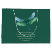 Serenity Dragonfly Große Geschenktüte (Rückseite)