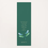 Serenity Dragonfly Yogamatte (Vorderseite)