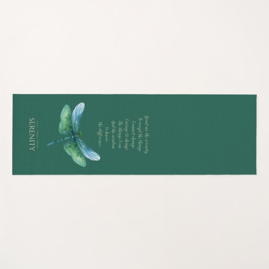 Serenity Dragonfly Yogamatte (Vorderseite (Horizontal))