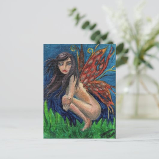 Serenity Fairy Postcard Fee Postkarte (Stehend Vorderseite)