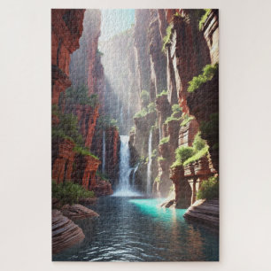 Serenity Falls: Majestätischer Canyon-Escape-Rätse Puzzle