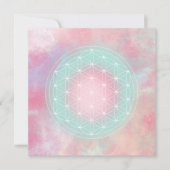 Serenity Flower of Life Necklace | Sacred Geometry Save The Date (Vorderseite)