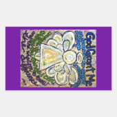 Serenity Gebet Angel Art Zeichnen Sticker (Vorderseite)