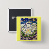 Serenity Gebet Angel Malerei Anhänger Button (Vorne & Hinten)