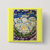 Serenity Gebet Angel Malerei Anhänger Button (Vorderseite)